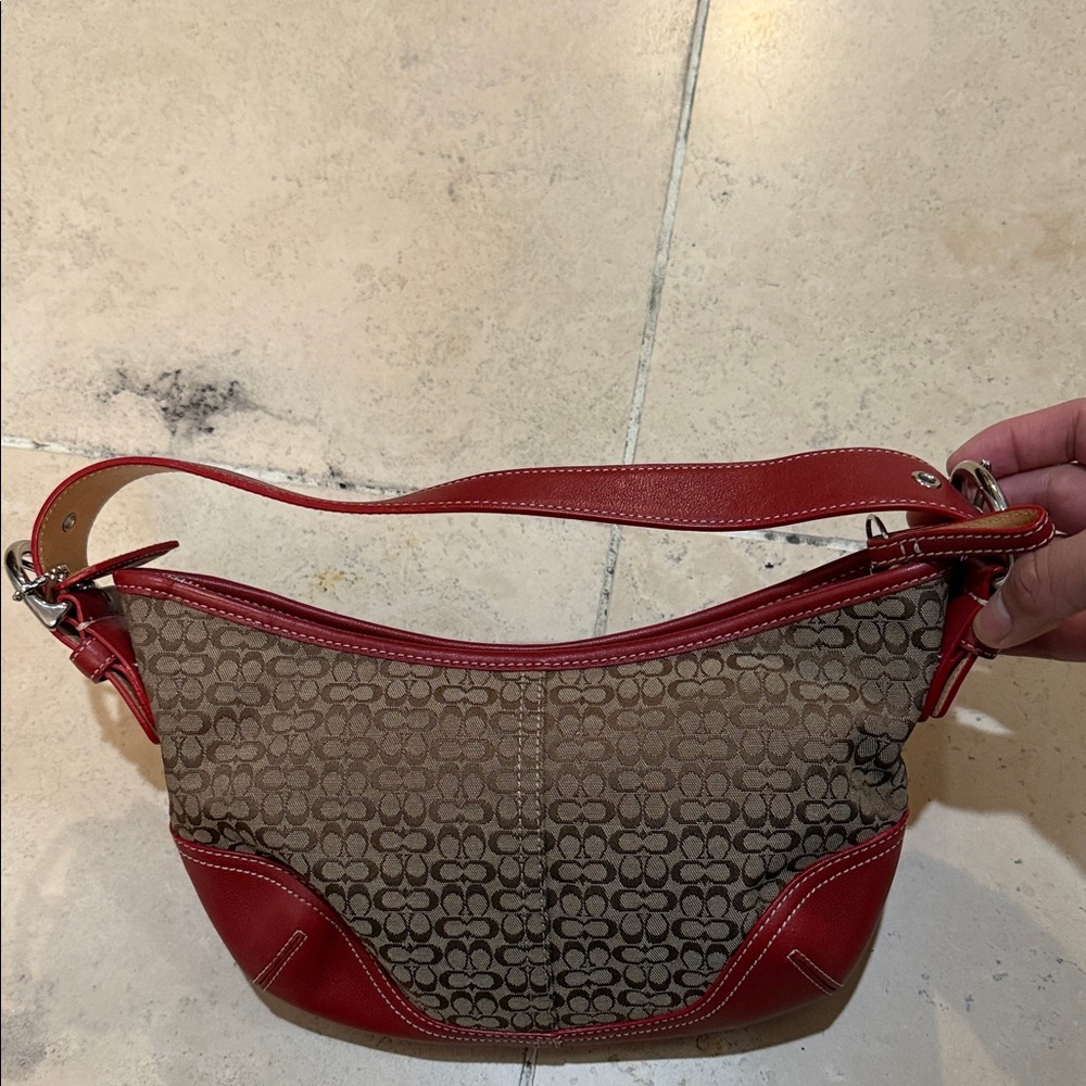 Vintage Y2K Coach Mini Signature Hobo Bag - Picture 5 of 12